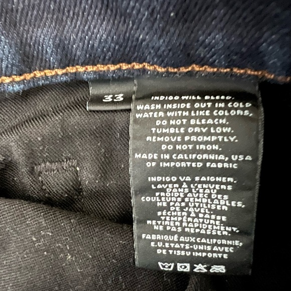 J Brand Slim Jeans Dark Navy/Classic Wash - Picture 4 of 6